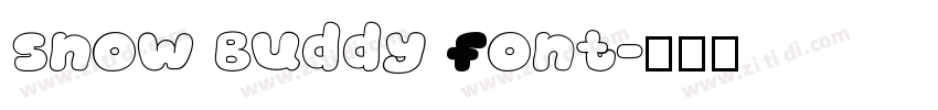 Snow Buddy font字体转换